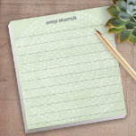 Modern Boho Dot Pattern with script name Notepad<br><div class="desc">Add your name to this bohemian design with a muddles background and dots pattern. It includes lines to write a to do list or other notes. The name is a bounce calligraphy script. A beautiful script and feminine design that is perfect for any girly girl or even a bride. If...</div>