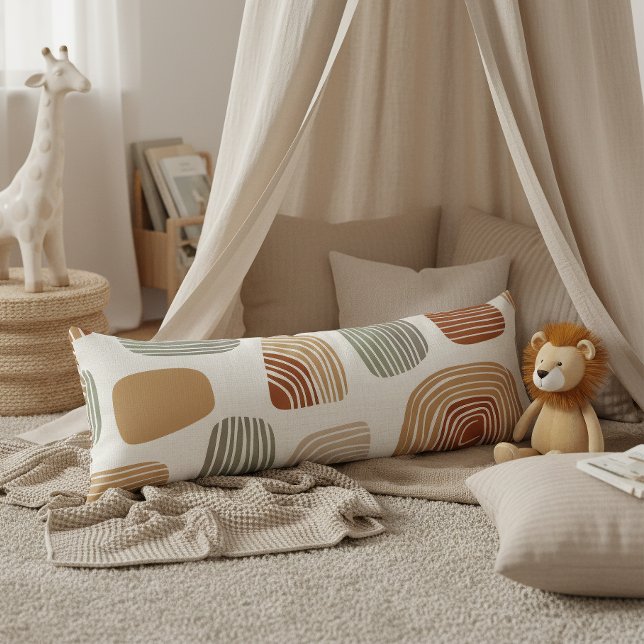 Modern Boho Earth Tones Abstract ID1273 Body Cushion (Creator Uploaded)