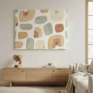 Modern Boho Earth Tones Abstract ID1273 Canvas Print