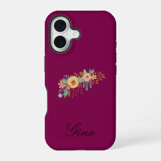  Modern Boho Floral  iPhone 16 Case
