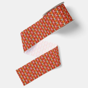 Modern Boho Geometry Grosgrain Ribbon