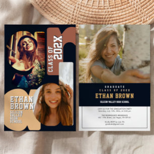 Modern Boho Graduation Party Invitation