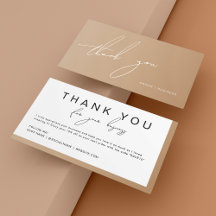 Modern Boho Handwritten Script Thank You Discount