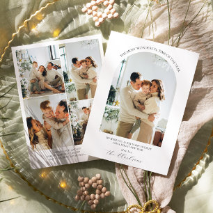 Modern Boho Holiday Card 