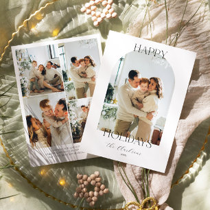 Modern Boho Holiday Card 