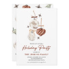 Modern Boho Holiday Party Invitation