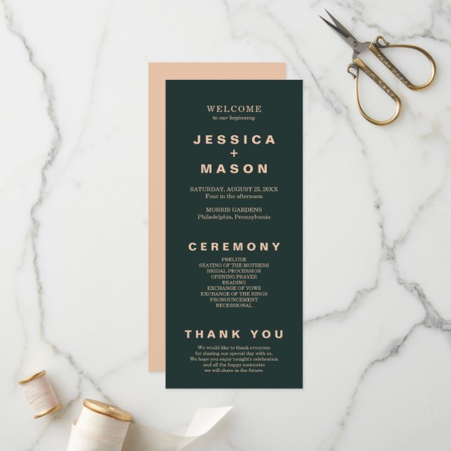 Modern Boho Jewel Earth Tone Program Flyer (Front/Back In Situ)