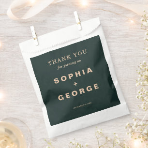 Modern Boho Jewel Earth Tone Wedding Favour Bags