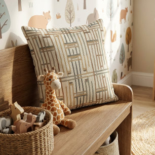 Modern Boho Linear Geometric ID1276 Cushion