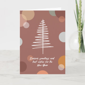 Modern Boho Merry Christmas / New Year Card