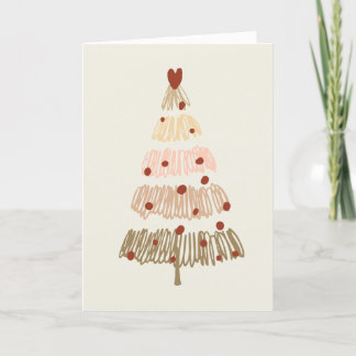 Modern Boho Merry Christmas / New Year Card