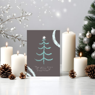 Modern Boho Merry Christmas / New Year Card