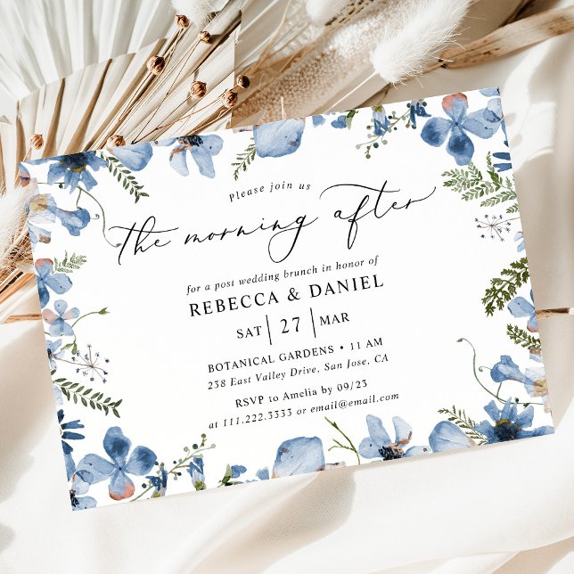 Modern Boho Morning After Wedding Brunch  Invitation (Creator Uploaded)