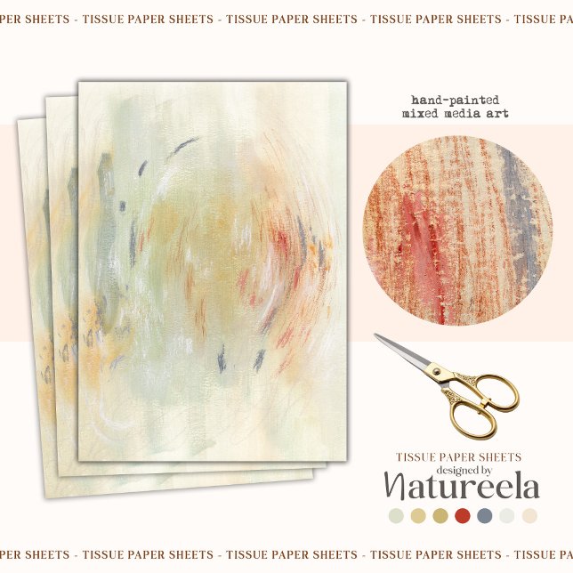 Modern Boho Pattern Abstract Tissue Paper (Creator Uploaded)