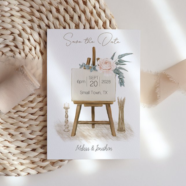 Modern Boho Pink Elegant Floral Save The Date (Creator Uploaded)