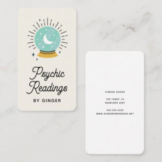 Modern Boho Psychic Reader Medium Tarot Business Card
