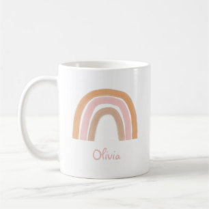 Modern Boho Rainbow Name Mug