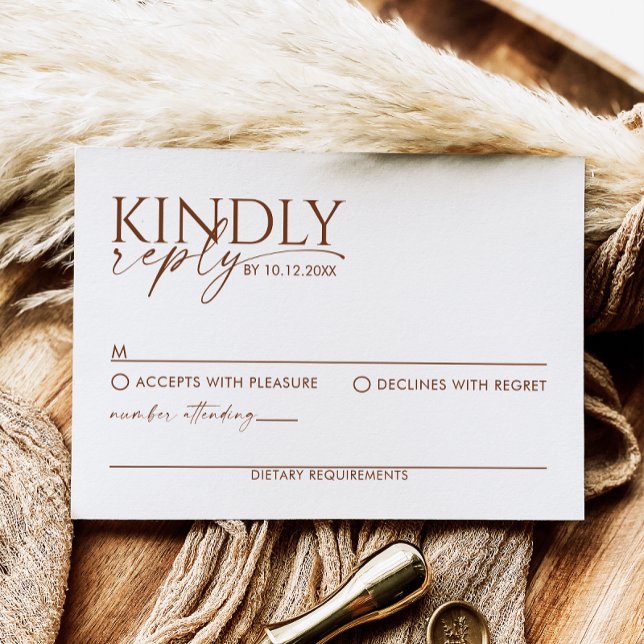 Modern Boho RSVP Wedding Enclosure Card (Creator Uploaded)