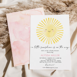 Modern Boho Sunshine Baby Shower Invitation
