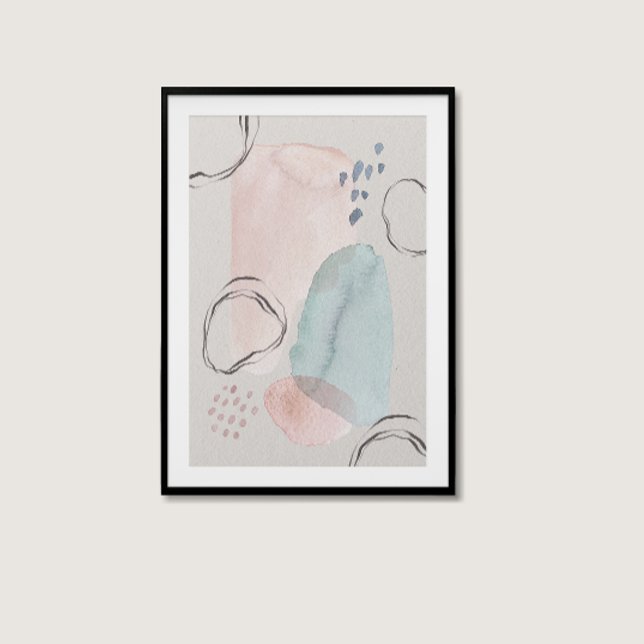 Modern Boho Watercolor Abstract Aesthetic Wall Art (Modern Boho Watercolor Abstract Aesthetic Wall Art)