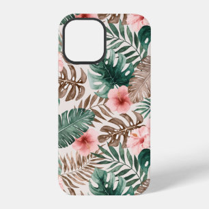 Modern Boho Watercolor Tropical Floral iPhone 12 Pro Case