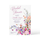 Modern boho wildflowers watercolor bridal shower