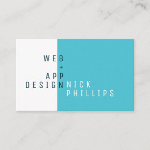 Modern bold abstract art style modern business card