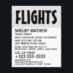 Modern Bold, Airline Advertising Flyer<br><div class="desc">Modern Bold,  Airline Advertising Flyers By The Business Card Store.</div>