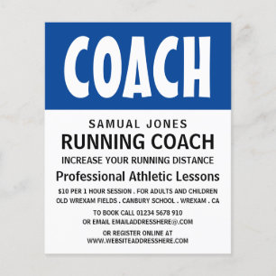 Modern Bold, Athletics Lesson Advert Flyer