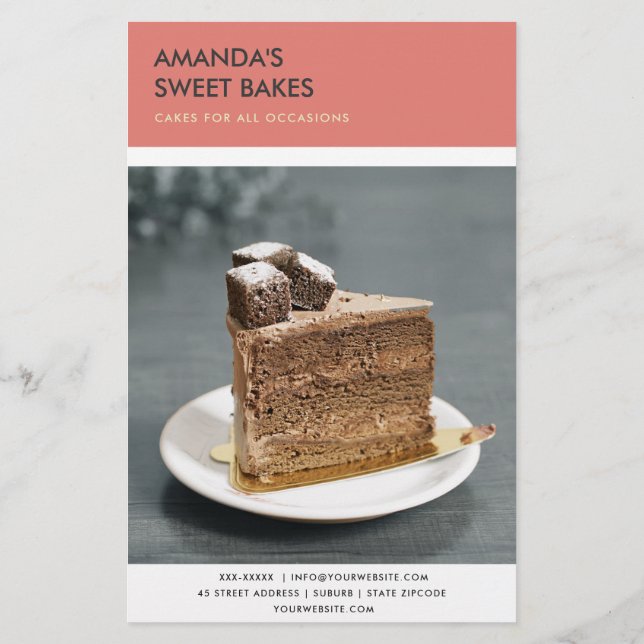 MODERN BOLD BLACK PINK PHOTO PRICING SERVICE FLYER (Back)