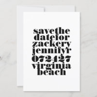 Modern Bold Black White QR Code Photo Wedding