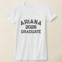 Modern Bold Block Letters Custom 2026 Graduate