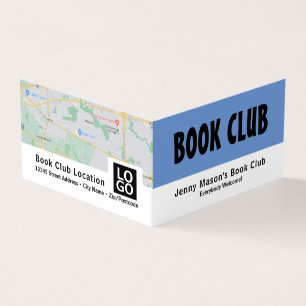 Modern Bold, Book Club Detailed Business Card