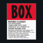 Modern Bold, Boxing Class Advert Flyer<br><div class="desc">Modern Bold,  Boxing Class Advert Flyers By The Business Card Store.</div>
