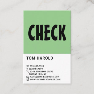 Modern Bold, Chess Club, Chess Player Business Card