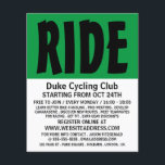Modern Bold, Cycling Club Advertising Flyer<br><div class="desc">Modern Bold,  Cycling Club Advertising Flyers By The Business Card Store.</div>
