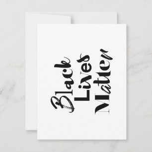 Modern, bold, different design Black Lives Matter Card