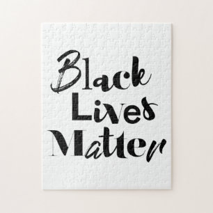 Modern, bold, different design Black Lives Matter Jigsaw Puzzle
