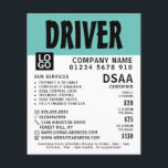 Modern Bold Driving School, Instructor Advertising Flyer<br><div class="desc">Modern Bold,  Driving School,  Instructor Advertising Flyer by The Business Card Store.</div>