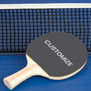 Modern Bold Editable Name, Business or Brand Etc. Ping Pong Paddle