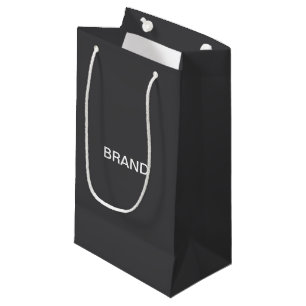 Modern Bold Editable Name, Business or Brand Etc. Small Gift Bag