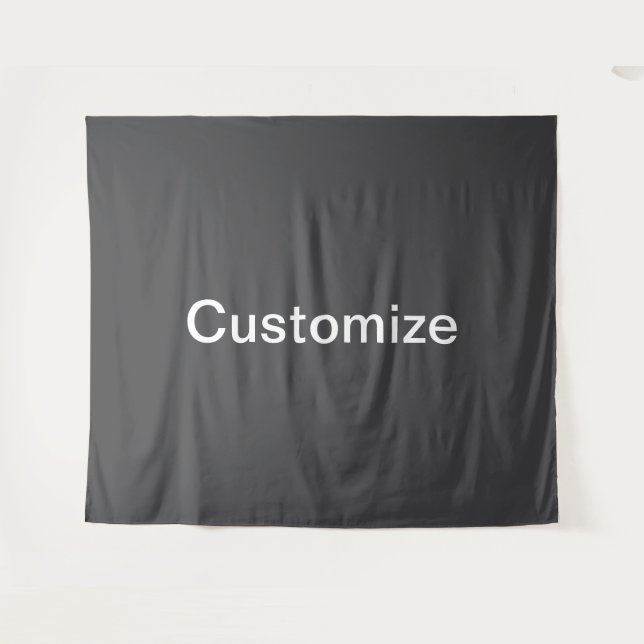 Modern Bold Editable Name, Business or Brand Etc. Tapestry (Front (Horizontal))