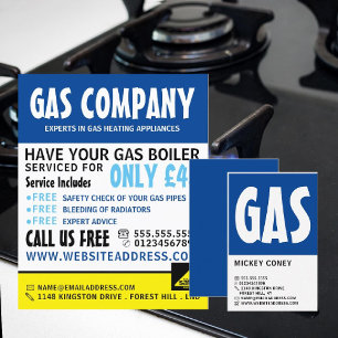 Modern Bold, Gas Engineer & Supplier Advertising Flyer