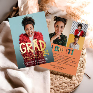 Modern bold Grad twenty24 announcement