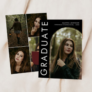 Modern & Bold Graduation Announcement
