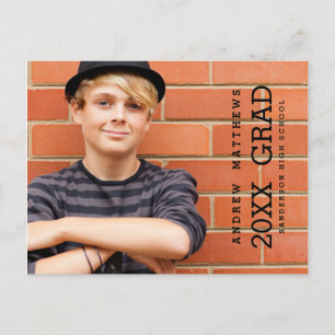 Modern Bold Graduation Party Invitation