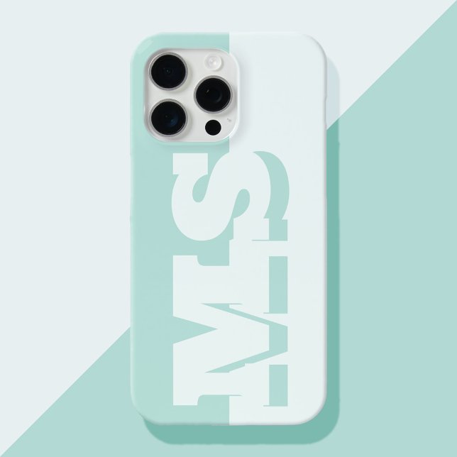 Modern Bold Initial Monogram iPhone Case (Creator Uploaded)