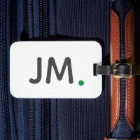 Modern Bold Initials | Minimalist Green Monogram