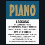 Modern Bold, Keyboard, Piano Lessons Flyer<br><div class="desc">Modern Bold,  Keyboard,  Piano Lessons Advertising Flyers By The Business Card Store.</div>