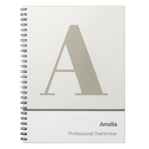 Modern Bold Minimal Professional Notebook